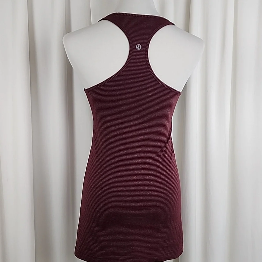 Lululemon Cool Racerback Tank Top Maroon - Picture 2 of 11